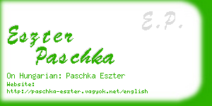 eszter paschka business card